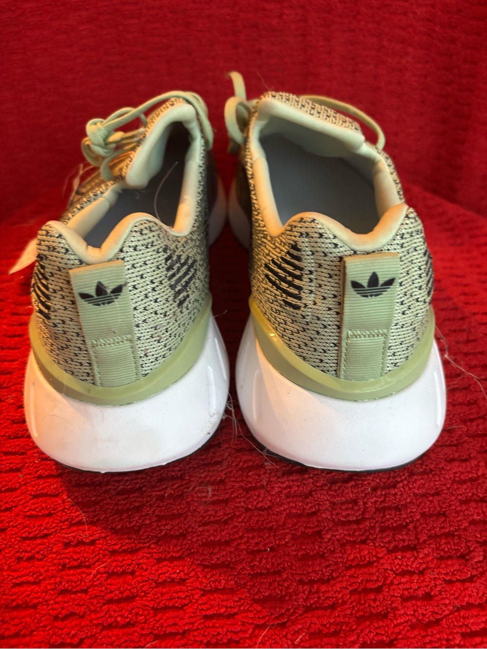 adidas Green and Black Knit Running Sneakers NWT - Picture 6 of 8